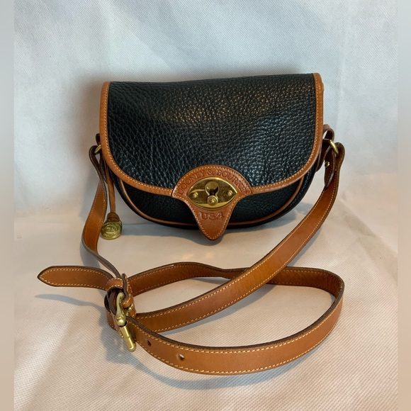 Dooney & Bourke vintage cavalry trooper bag pebbled leather crossbody - Picture 8 of 9